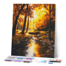 Carica l'immagine nel visualizzatore di Gallery, Diamond Painting - Ruscello dorato d'autunno
