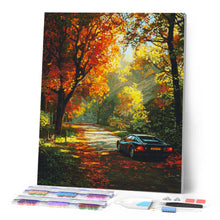 Carica l'immagine nel visualizzatore di Gallery, Diamond Painting - Viaggio su strada dorata