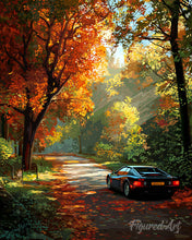 Carica l'immagine nel visualizzatore di Gallery, Diamond Painting - Viaggio su strada dorata