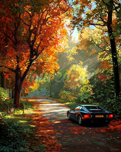 Carica l&#39;immagine nel visualizzatore di Gallery, Diamond Painting - Viaggio su strada dorata