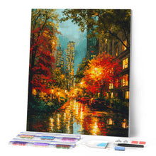 Carica l'immagine nel visualizzatore di Gallery, Diamond Painting - Luci della città in autunno