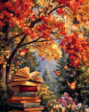 Carica l'immagine nel visualizzatore di Gallery, Diamond Painting - Lettura con farfalle