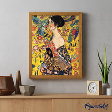 Carica l'immagine nel visualizzatore di Gallery, Diamond Painting - Dama con ventaglio - Klimt