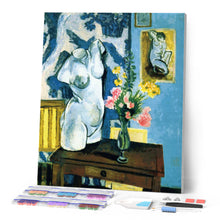 Carica l'immagine nel visualizzatore di Gallery, Diamond Painting - Torso in gesso con mazzo di fiori - Matisse