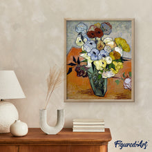 Carica l'immagine nel visualizzatore di Gallery, Diamond Painting - Natura morta: vaso con rose e anemoni - Van Gogh