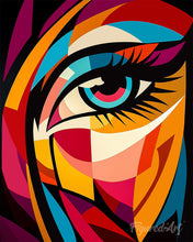 Carica l'immagine nel visualizzatore di Gallery, Diamond Painting - Occhio Astratto Colorato
