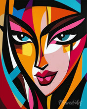 Carica l'immagine nel visualizzatore di Gallery, Diamond Painting - Volto Astratto Colorato