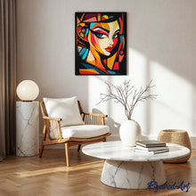 Carica l'immagine nel visualizzatore di Gallery, Diamond Painting - Volto Glamour Astratto Colorato
