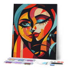Carica l'immagine nel visualizzatore di Gallery, Diamond Painting - Due Signore Astratte Colorate