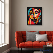 Carica l'immagine nel visualizzatore di Gallery, Diamond Painting - Due Signore Astratte Colorate
