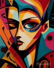 Carica l'immagine nel visualizzatore di Gallery, Diamond Painting - Ritratto Astratto Colorato