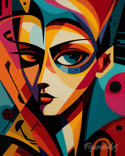 Carica l'immagine nel visualizzatore di Gallery, Diamond Painting - Ritratto Astratto Colorato