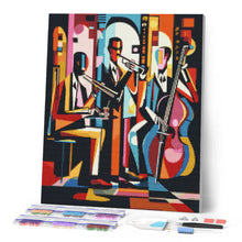Carica l'immagine nel visualizzatore di Gallery, Diamond Painting - Jazz Band Astratta Colorata
