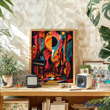 Carica l'immagine nel visualizzatore di Gallery, Diamond Painting - Jazz Club Astratto Colorato