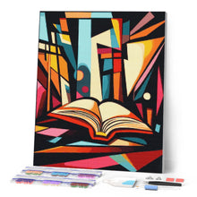 Carica l'immagine nel visualizzatore di Gallery, Diamond Painting - Biblioteca Astratta Colorata