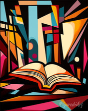 Carica l'immagine nel visualizzatore di Gallery, Diamond Painting - Biblioteca Astratta Colorata