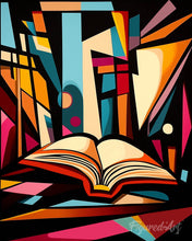 Carica l'immagine nel visualizzatore di Gallery, Diamond Painting - Biblioteca Astratta Colorata