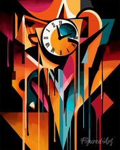 Carica l'immagine nel visualizzatore di Gallery, Diamond Painting - Orologio Sciolto Astratto Colorato