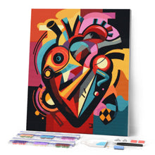 Carica l'immagine nel visualizzatore di Gallery, Diamond Painting - Cuore Astratto Colorato