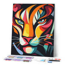 Carica l'immagine nel visualizzatore di Gallery, Diamond Painting - Tigre 1 Astratta Colorata