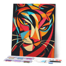 Carica l'immagine nel visualizzatore di Gallery, Diamond Painting - Tigre 2 Astratta Colorata