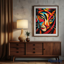 Carica l'immagine nel visualizzatore di Gallery, Diamond Painting - Tigre 2 Astratta Colorata