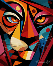 Carica l'immagine nel visualizzatore di Gallery, Diamond Painting - Tigre 3 Astratta Colorata