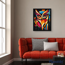 Carica l'immagine nel visualizzatore di Gallery, Diamond Painting - Gufo Astratto Colorato 2