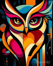 Carica l'immagine nel visualizzatore di Gallery, Diamond Painting - Gufo Astratto Colorato 2