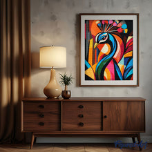 Carica l'immagine nel visualizzatore di Gallery, Diamond Painting - Pavone 1 Astratto Colorato