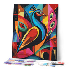 Carica l'immagine nel visualizzatore di Gallery, Diamond Painting - Pavone 2 Astratto Colorato