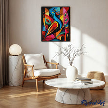 Carica l'immagine nel visualizzatore di Gallery, Diamond Painting - Pavone 2 Astratto Colorato