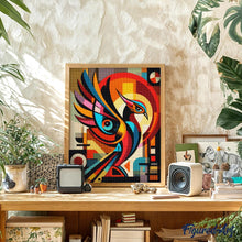Carica l'immagine nel visualizzatore di Gallery, Diamond Painting - Fenice Astratta Colorata