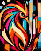 Carica l'immagine nel visualizzatore di Gallery, Diamond Painting - Gallo Astratto Colorato