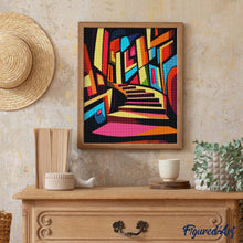 Carica l'immagine nel visualizzatore di Gallery, Diamond Painting - Scala Astratta Colorata