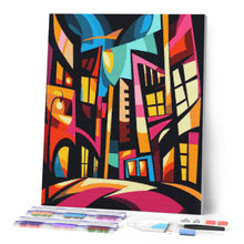 Carica l'immagine nel visualizzatore di Gallery, Diamond Painting - Paesaggio Urbano Astratto Colorato
