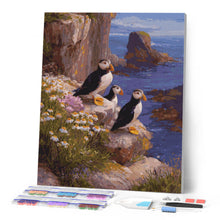 Carica l'immagine nel visualizzatore di Gallery, Diamond Painting - Pulcinella di mare al tramonto