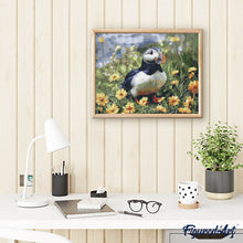 Carica l'immagine nel visualizzatore di Gallery, Diamond Painting - Pulcinella di mare e fioritura primaverile