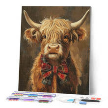 Carica l'immagine nel visualizzatore di Gallery, Diamond Painting - Highland Cow Gentleman