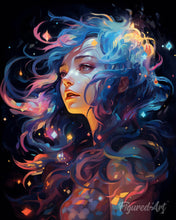 Carica l'immagine nel visualizzatore di Gallery, Diamond Painting - Donna in un sogno astratto