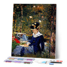 Carica l'immagine nel visualizzatore di Gallery, Diamond Painting - Giovane donna in giardino - Manet
