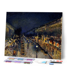 Carica l'immagine nel visualizzatore di Gallery, Diamond Painting - Boulevard Montmartre di notte - Pissarro