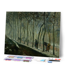 Carica l'immagine nel visualizzatore di Gallery, Diamond Painting - Route, effet de neige (1879) - Pissarro
