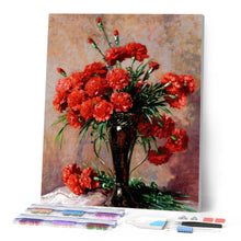Carica l'immagine nel visualizzatore di Gallery, Diamond Painting - Carnations in a silver vase - Abbott Fuller Graves