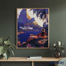 Carica l'immagine nel visualizzatore di Gallery, Diamond Painting - Vola verso le isole del Mar del Sud