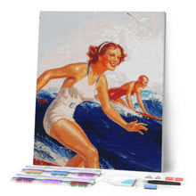 Carica l'immagine nel visualizzatore di Gallery, Diamond Painting - Surfiste alle Hawaii