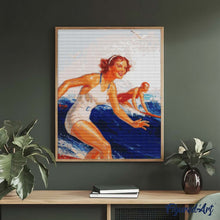 Carica l'immagine nel visualizzatore di Gallery, Diamond Painting - Surfiste alle Hawaii