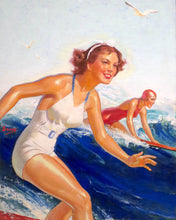 Carica l'immagine nel visualizzatore di Gallery, Diamond Painting - Surfiste alle Hawaii
