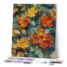 Carica l'immagine nel visualizzatore di Gallery, Diamond Painting - Foglie ambrate sull’acqua