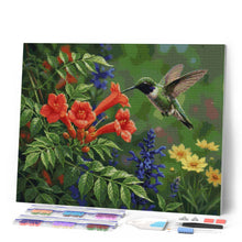 Carica l'immagine nel visualizzatore di Gallery, Diamond Painting - Paradiso dei colibrì